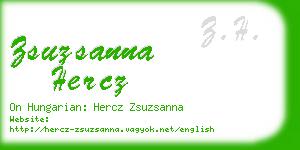 zsuzsanna hercz business card